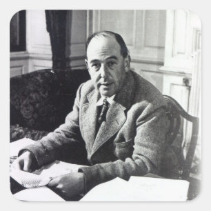 C.S. Lewis Vierkante Sticker