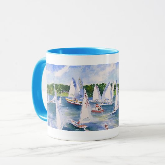 c schenkers in de rij mok (Voorkant links)