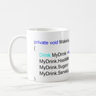 C# Scherp Mok Coffee programmeerprogramma's
