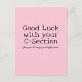 C-sectie Succes Funny  Briefkaart (Voorkant)