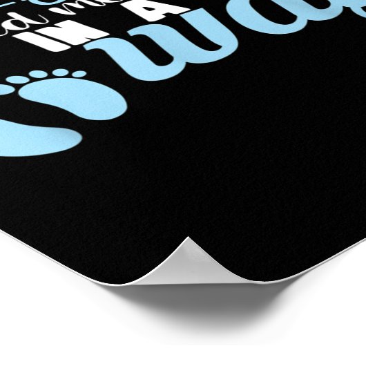 C-section Cesarean New Mom Of Baby Boy Recovery Qu Poster (Hoek)