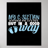 C-section Cesarean New Mom Of Baby Boy Recovery Qu Poster (Voorkant)