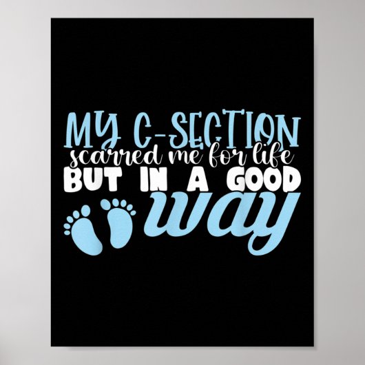 C-section Cesarean New Mom Of Baby Boy Recovery Qu Poster (Voorkant)