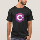 C Sharp C# Programming Logo T-shirt (Voorkant)