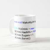 C# Sharp Programmers Tea Mok (Voorkant links)