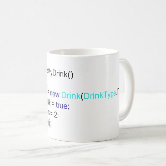 C# Sharp Programmers Tea Mok (Voorkant rechts)