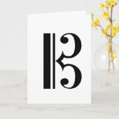 C-sleutel Lege Notecard Kaart (Gele Bloem)
