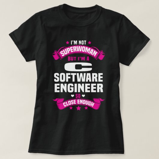 C Software engineer T-shirt (Design voorkant)