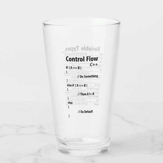 C++ spiekglas glas (Achterkant)