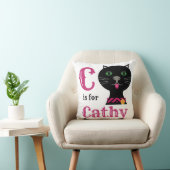 C staat voor Cathy meisje Kussen (Stoel)