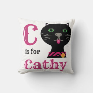 C staat voor Cathy meisje Kussen