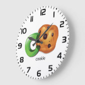 C staat voor Cookie Alphabet Letter Chocolate Chip Grote Klok (Hoek)