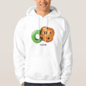 C staat voor Cookie Alphabet Letter Chocolate Chip Hoodie (Voorkant)