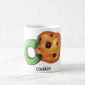 C staat voor Cookie Alphabet Letter Chocolate Chip Koffiemok (Center)