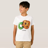 C staat voor Cookie Alphabet Letter Chocolate Chip T-shirt (Voorkant volledig)