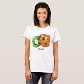 C staat voor Cookie Alphabet Letter Chocolate Chip T-shirt (Voorkant volledig)