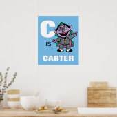 C staat voor Count von Count | Voeg je naam toe Poster (Keuken)