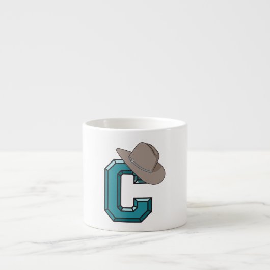 C staat voor Cowboy Espresso Kop (Voorkant)