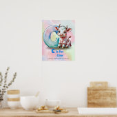 C staat voor Koe – Kinder Poster (Digitaal) (Keuken)