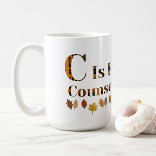 C staat voor schoolbegeleider koffiemok