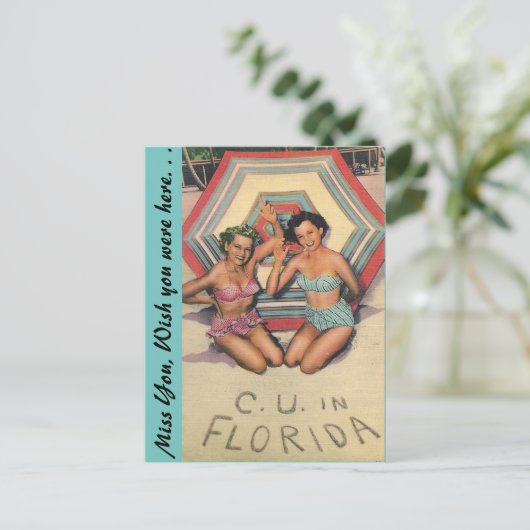 C. U. in FLORIDA Briefkaart (Staand voorkant)