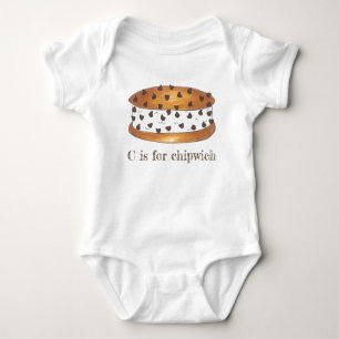 C voor Chipwich Chocolate Chip Ice Cream Sandwich Romper