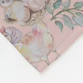 C voor Cluck Baby Blanket Fleece Deken (Hoek)