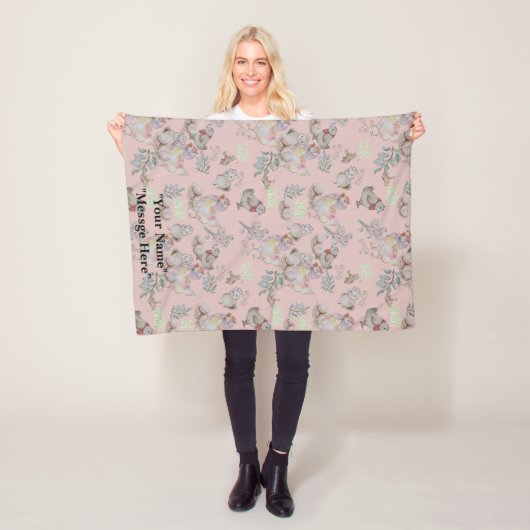 C voor Cluck Baby Blanket Fleece Deken (In situ)