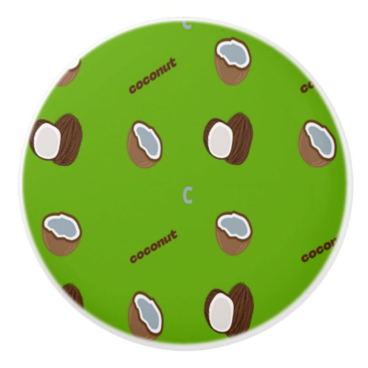 C voor kokosgroen keramische knop (Voorkant)
