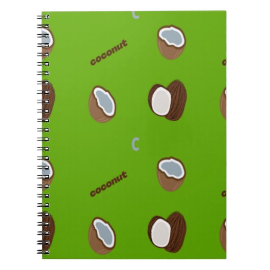 C voor kokosgroen notitieboek (Voorkant)