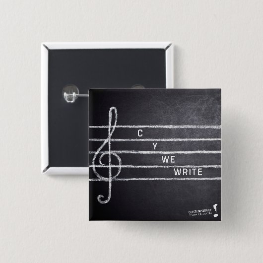 C Y We Write Button Speld (Voorkant /achterkant)
