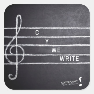 C Y We Write Sticker