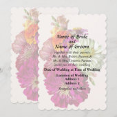 c_ZinniaGemengdeKleurenZinnia Boeket Gemengde Huwe Kaart (Voorkant / Achterkant)