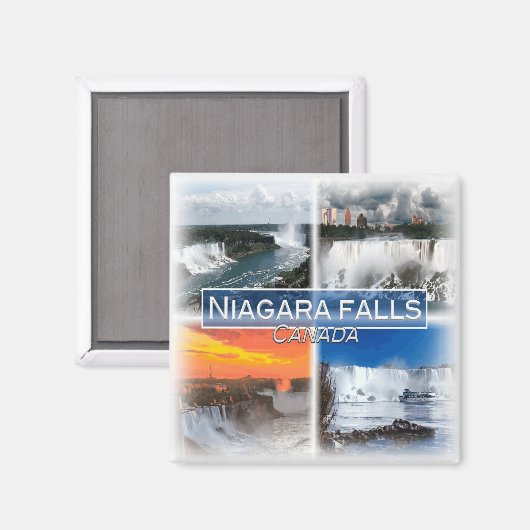 CA0022 Amerika Canada, Niagara herfsten, Koelkast Magneet (Voorkant / Achterkant)