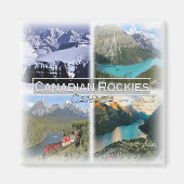 CA0027 Amerika, Canada, Canadese Rockies, Koelkast Magneet (Voorkant)