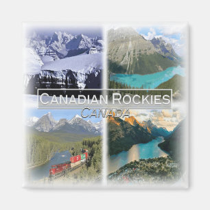 CA0027 Amerika, Canada, Canadese Rockies, Koelkast Magneet