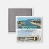 CA0030 Amerika, Canada, Vancouver, Koelkast Magneet (Voorkant / Achterkant)