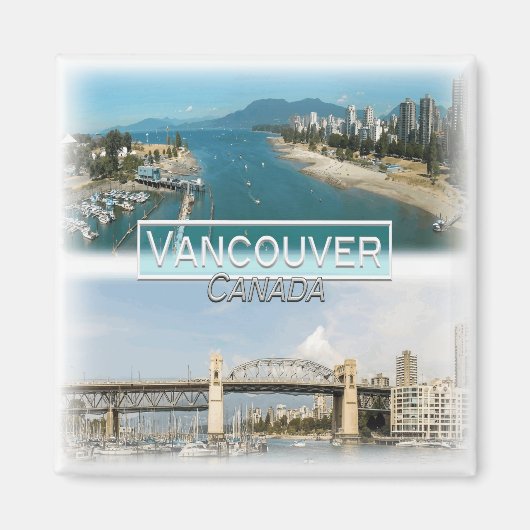 CA0030 Amerika, Canada, Vancouver, Koelkast Magneet (Voorkant)