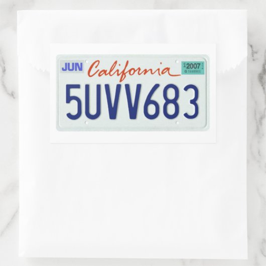 CA2007 RECHTHOEKIGE STICKER (Tas)