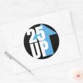 CA25UP-Stickers Ronde Sticker (Envelop)
