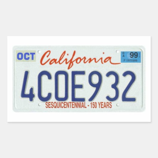 CA99 RECHTHOEKIGE STICKER (Voorkant)