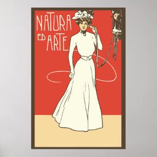 ca. 1900  Italiaanse Mode voor dames Poster