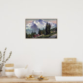 ca. 1900 Jungfrau Mountain Muerren Railroad Poster (Keuken)