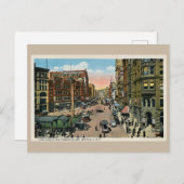 ca. 1900 Seattle First Avenue en Pioneer Square Po Briefkaart (Voorkant / Achterkant)