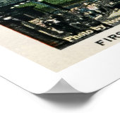 ca. 1900 Seattle First Avenue en Pioneer Square Poster (Hoek)