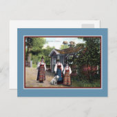 ca 1900 Skansen Zweden traditionele kleding Briefkaart (Voorkant / Achterkant)