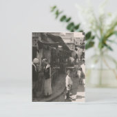 ca 1935 Street in Nazareth, groentenmarkt Briefkaart (Staand voorkant)