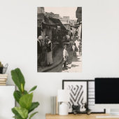 ca 1935 Street in Nazareth, groentenmarkt Poster (Thuiskantoor)