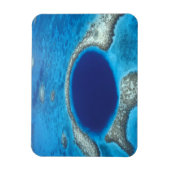 CA, Belize. Luchtbeeld van Blue Hole (diameter Magneet (Verticaal)