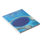 CA, Belize. Luchtbeeld van Blue Hole (diameter Notitieblok (Schuin)